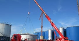 Verhuis van loopkraan LK-231 bij ArcelorMittal Gent.